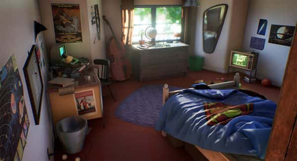 Luan Vetoreti - Digital drawing of a bedroom