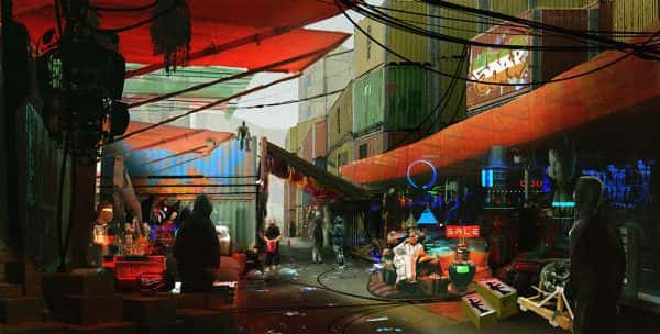 William Karenga - Environment design of a busy market area