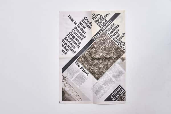 Curtis Euan-Page - Folded layout with diagonal set type