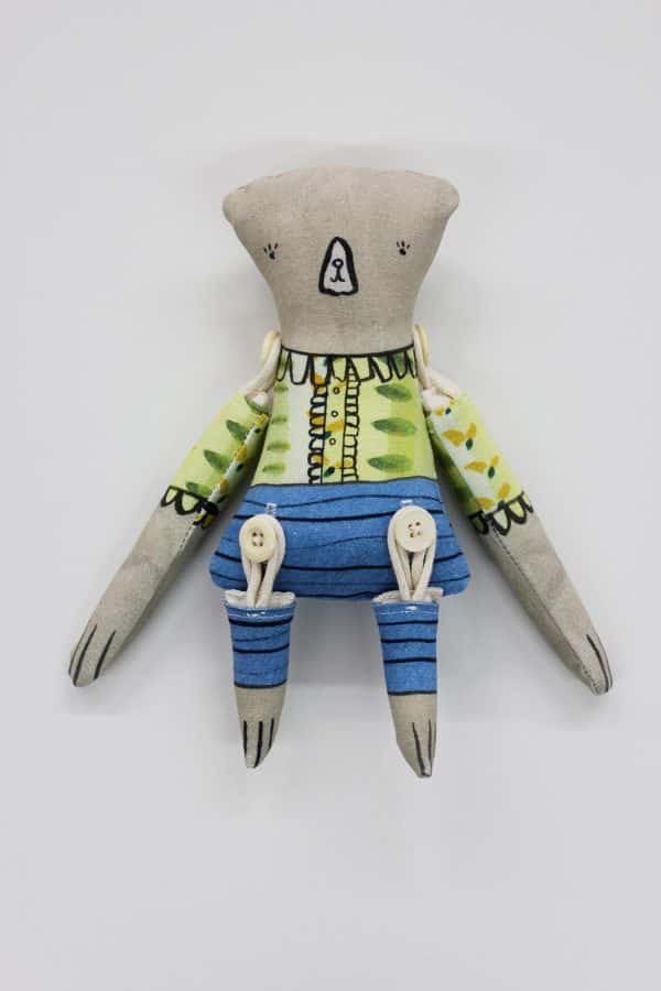 Sophie Clouston - A plushie figure with abstract proportions