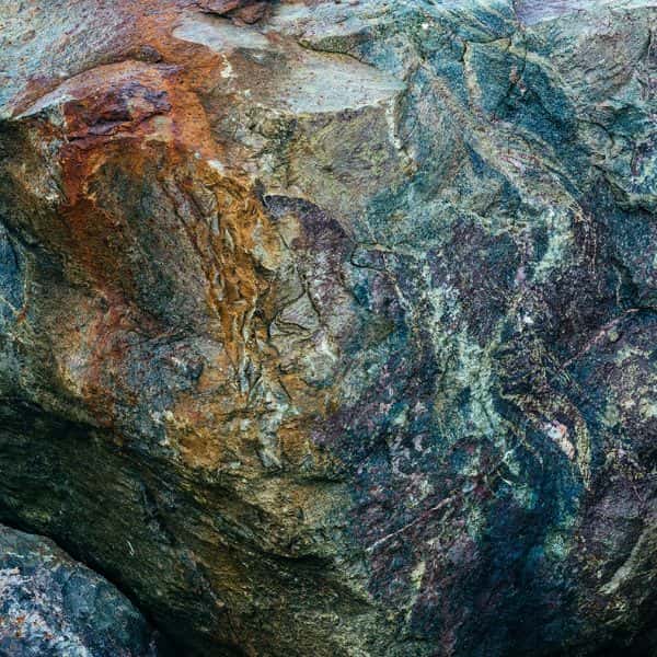 Jeanette Bolton Martin - Marbled rock face photograph