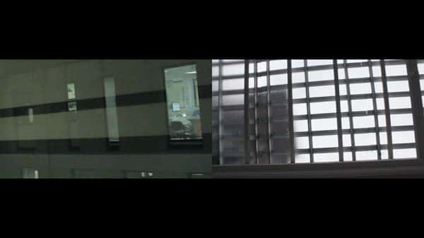 Sophie Porter - Two frames side by side showing scenes from a hospital