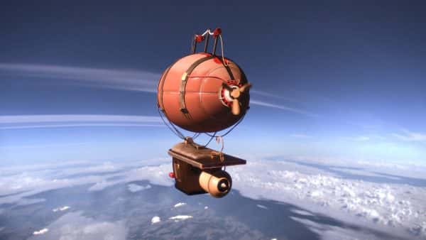 Amy Brooks - A steampunk hot air balloon airship