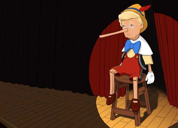 Neslihan Can - Image of Donald Trump in pinocchio outfit