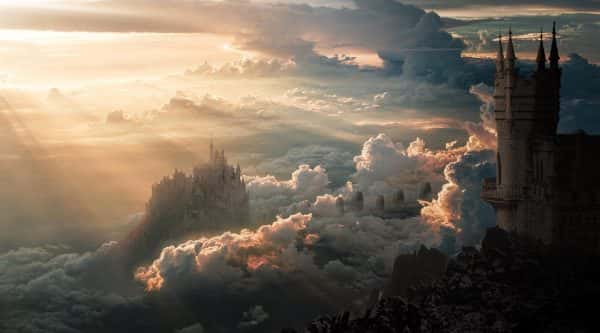 Stephanie Woodward - BA VFX student work by Stephanie Woodward showcasing clouds and a castle